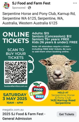 SJ Food and Farm Festival 2025 WA
